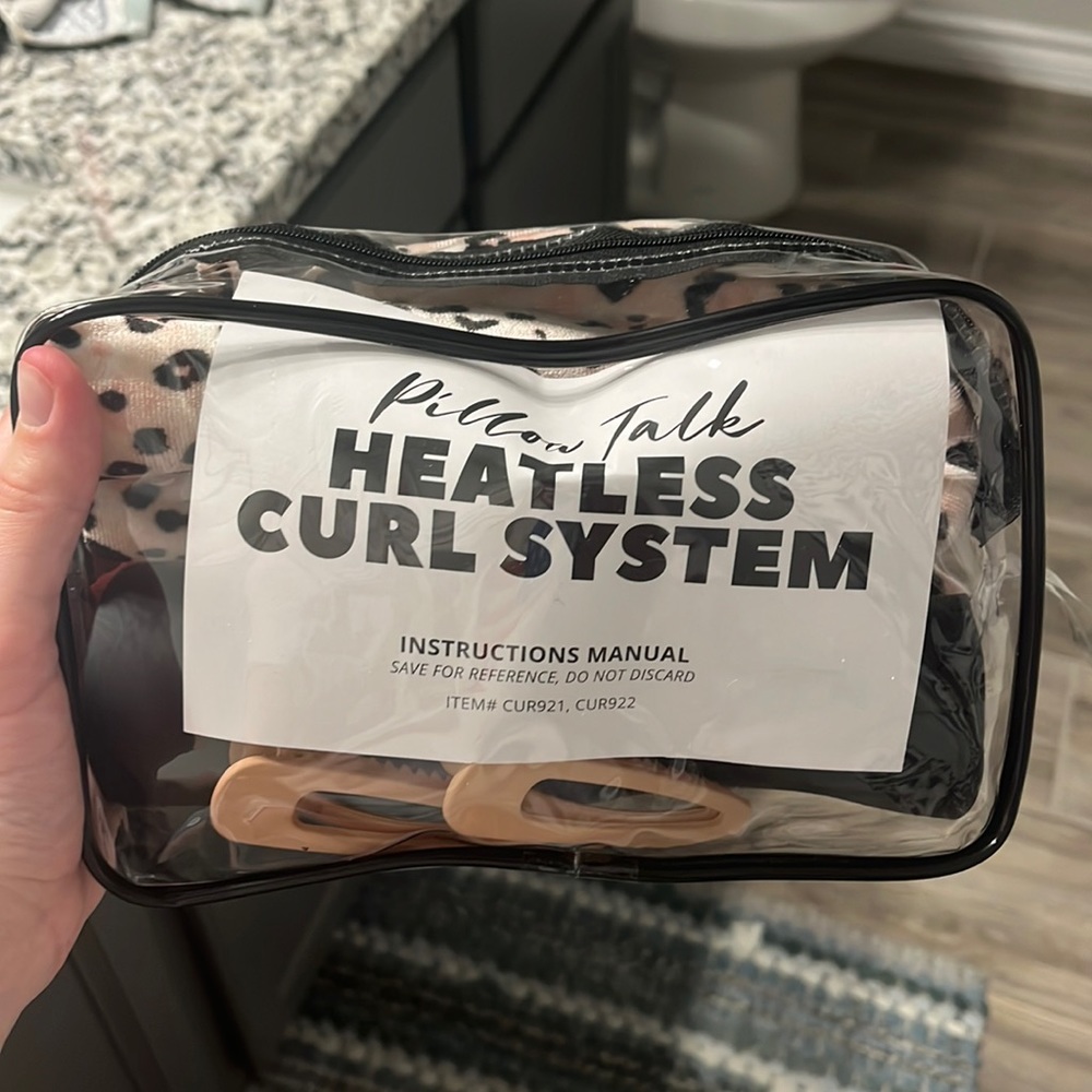 Pillow Talk Pink Leopard Heatless Curl System